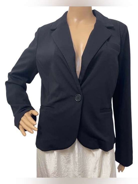 Spiegel Jackets & Blazers - Spiegel Women's Black Knitted Blazer,10